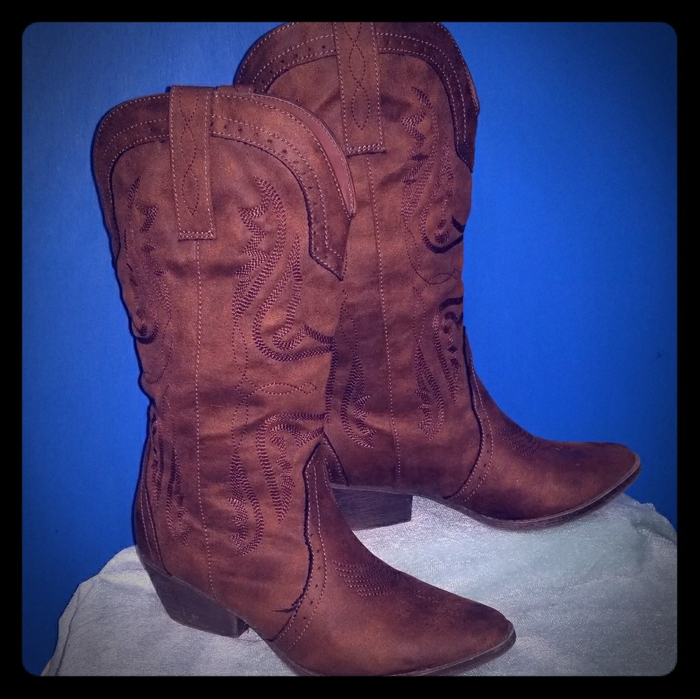 Women's boots Rampage Western "Tammy" mid calf